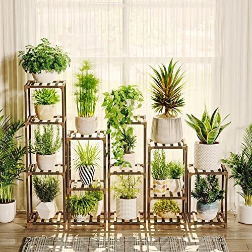 Plant stand indoor plant stand wooden outdoor multi-layer plant stand