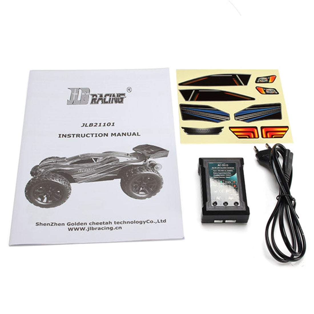 JLB Racing 21101 1/10 2.4G 4WD Off-road Splashproof Flip Brushless Off-road RC Car Remote Control Truck - RTR