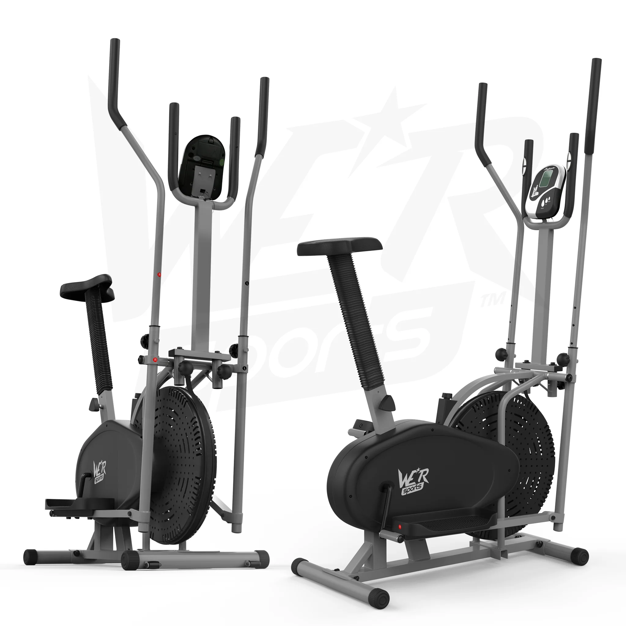 RevXtreme PowerXross Deluxe 2-in-1 Elliptical Cross Trainer BLACK-SILVER