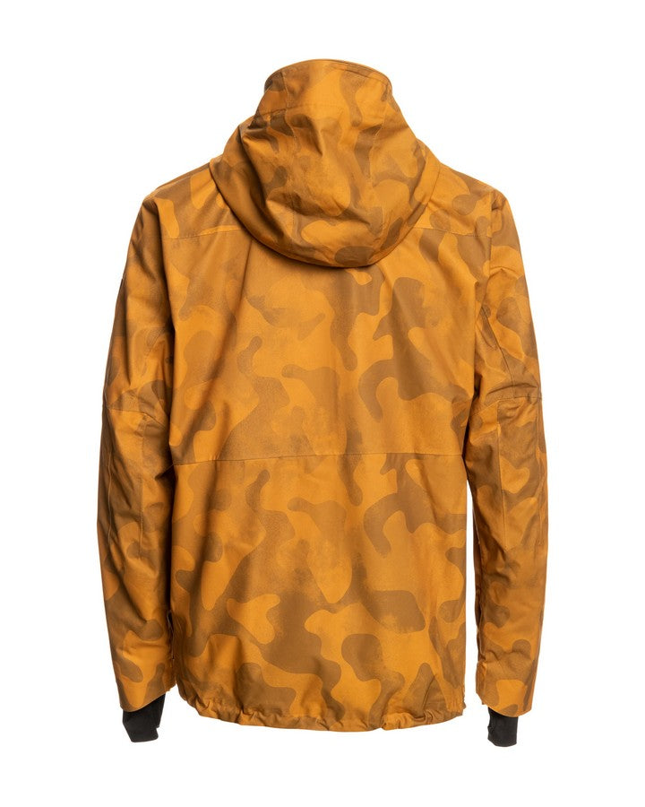 Quiksilver S Carlson Stretch Quest Snow Jacket - Buckthorn Brown Fade Out Camo - 2023