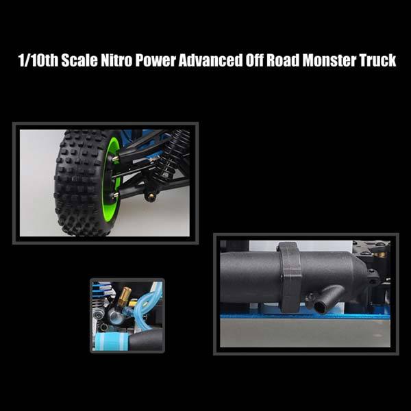 HSP 94166 RC Car 1/10 Scale 4WD Nitro Gas Powered Off-Road Buggy Truck Vehicle