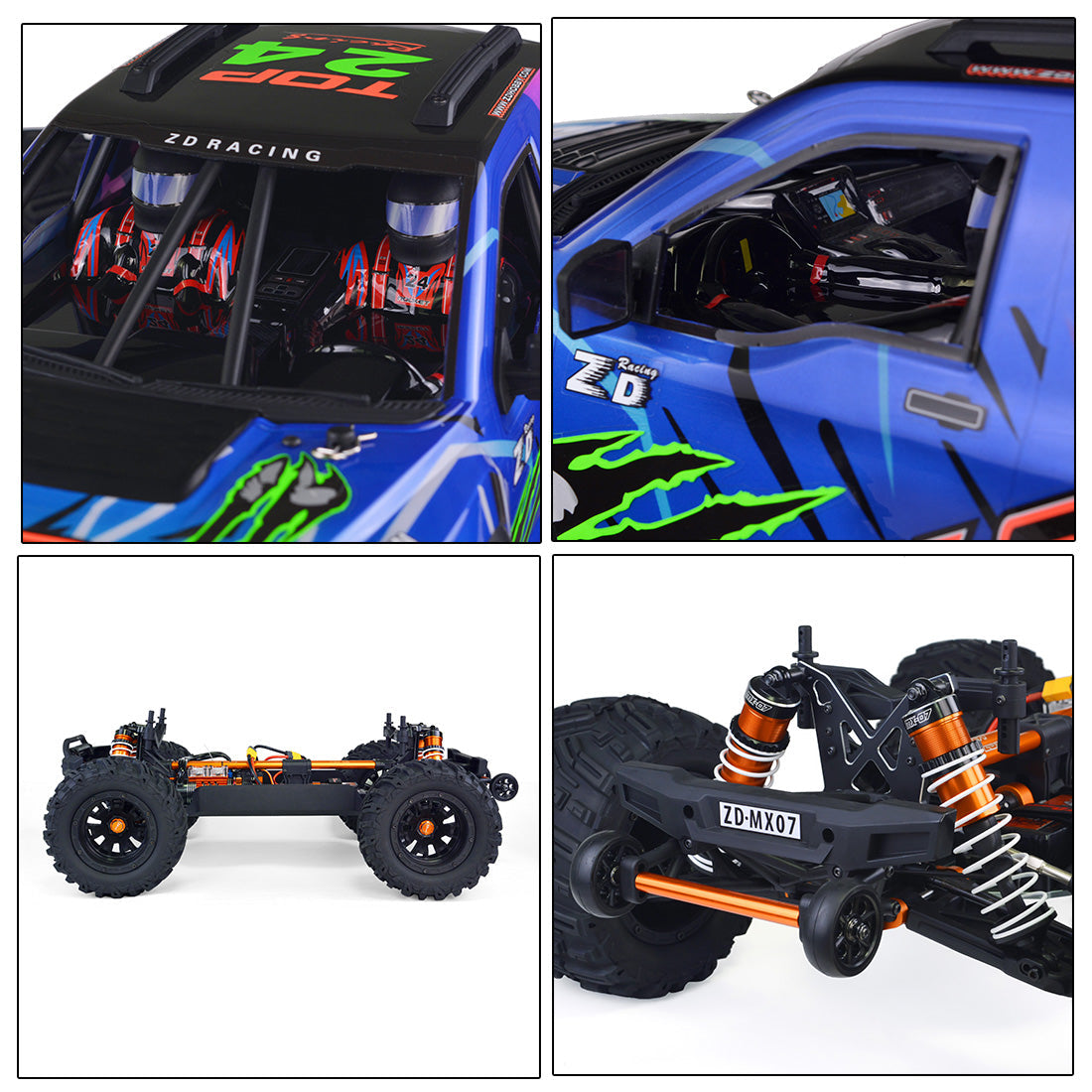 ZD Racing MX-07 1/7 4WD Monster Off-road Car - KIT Version