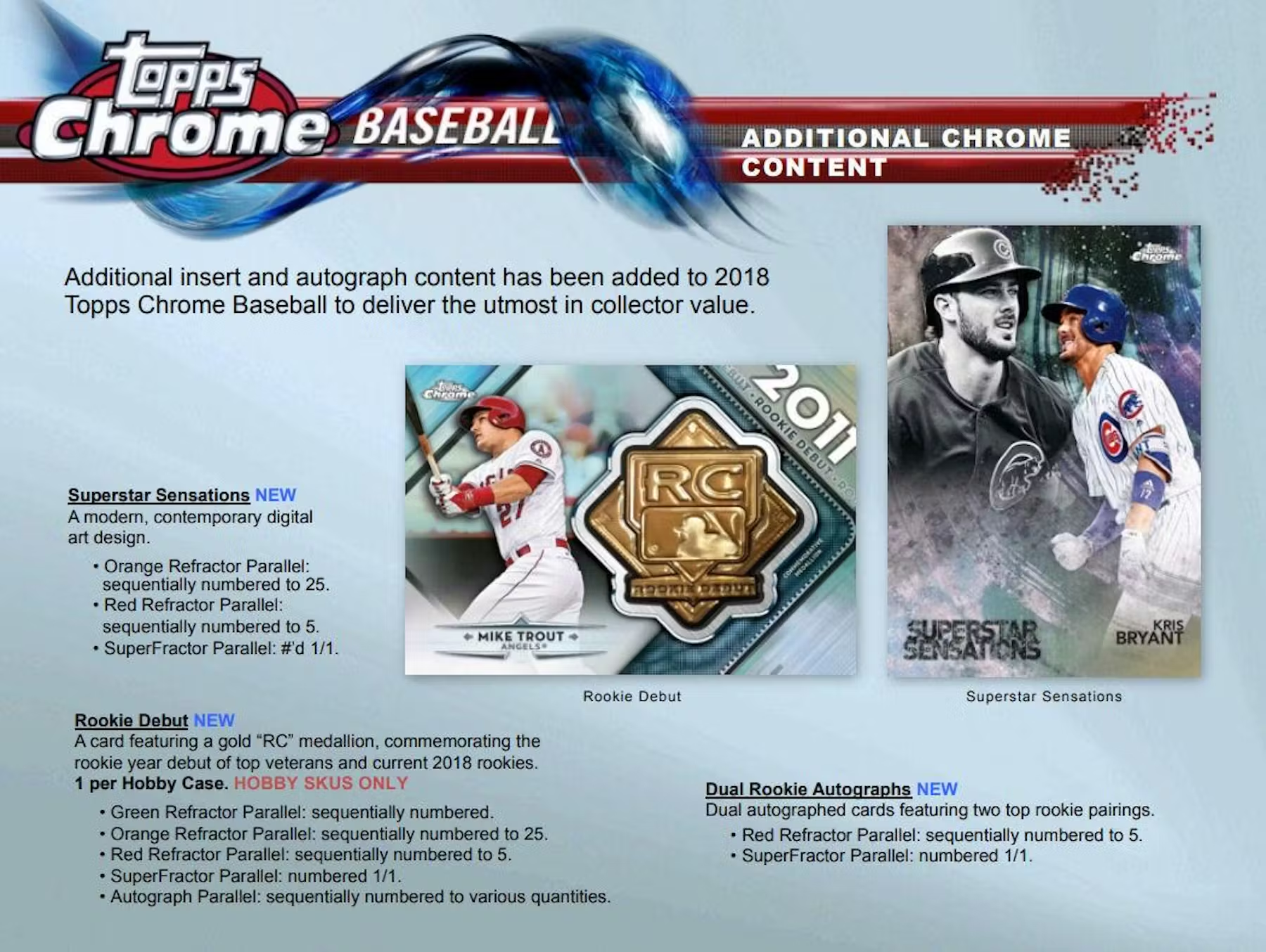 2018  Topps Chrome Baseball Hobby Jumbo Box