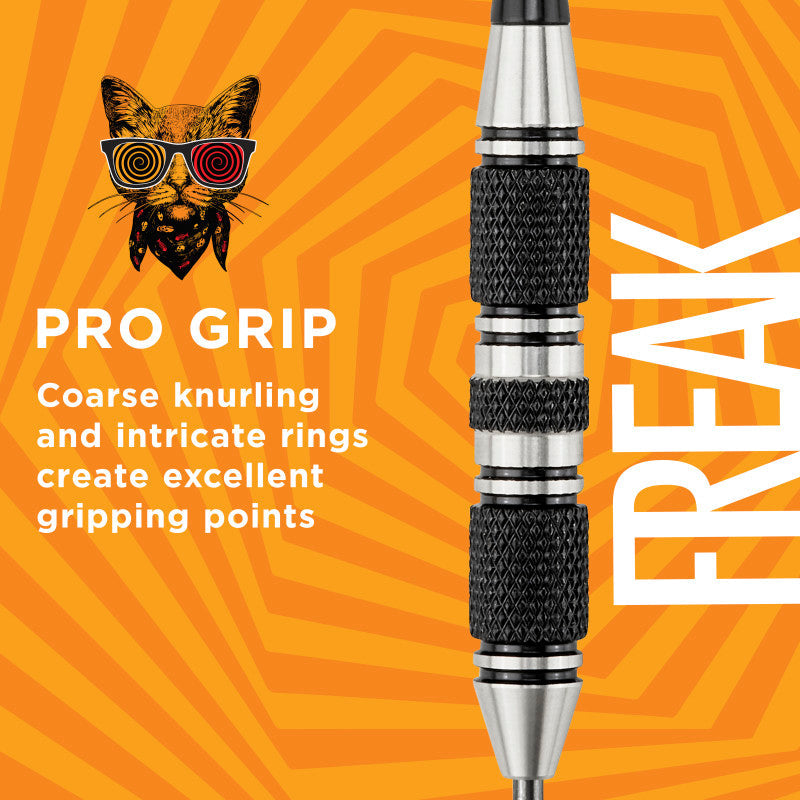 Viper The Freak Darts Steel Tip Darts 3 Knurled Rings Barrel 22 Grams