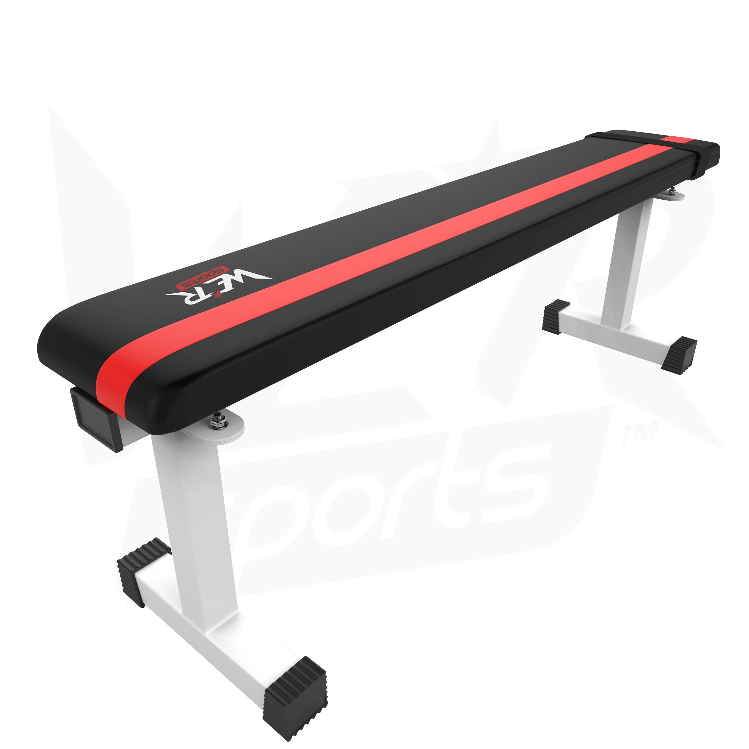 FlatPress Flat Weight Bench WHITE-RED