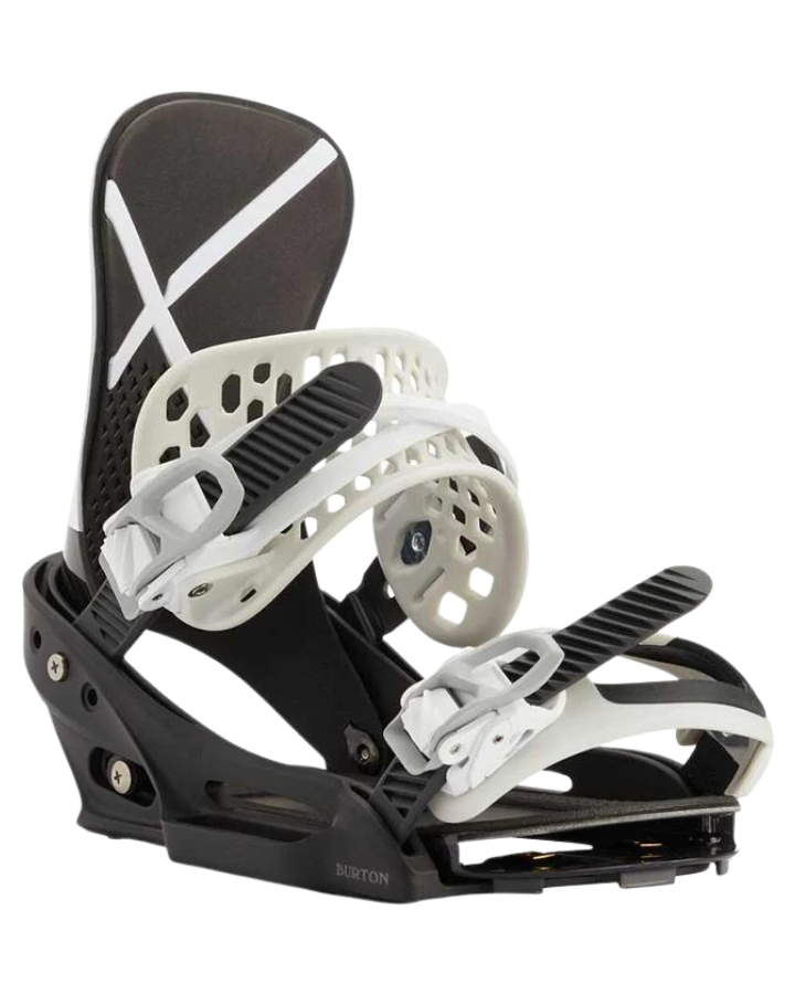 Burton X EST Snowboard Bindings - White/Black - 2022 (L)