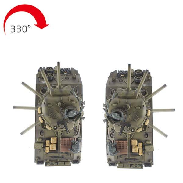 RC Tanks that Shoot BBS Metal 1/16 M4A3 Sherman Tank with Smoke & Sound