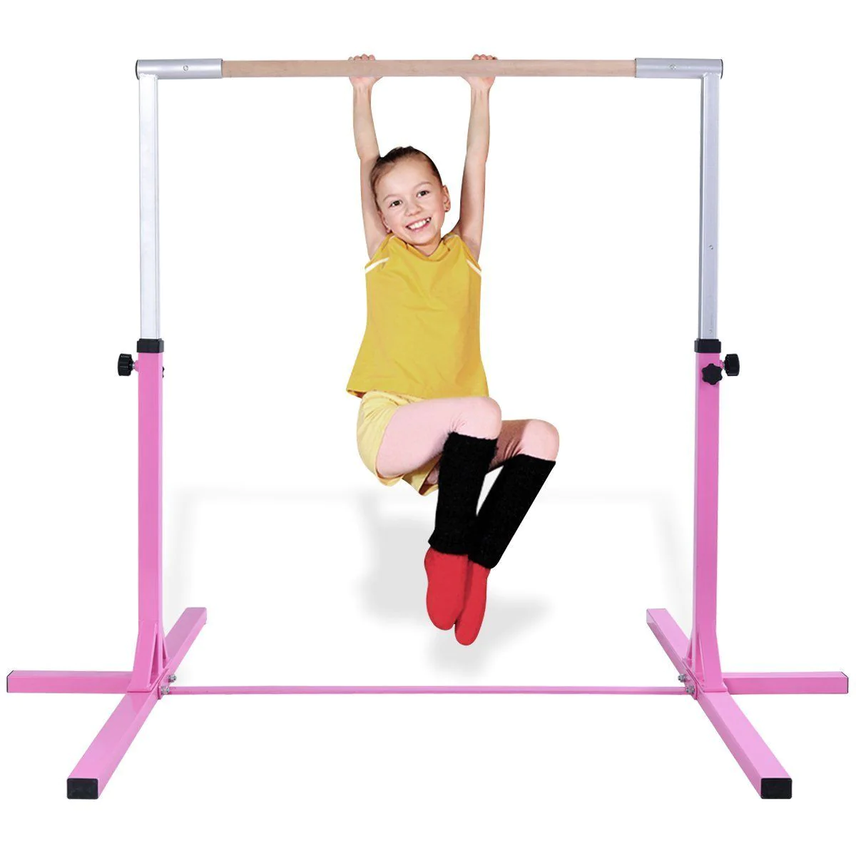 GymnTrax Adjustable Horizontal Bar Gymnastics Junior Kip Bar Home Gym Training