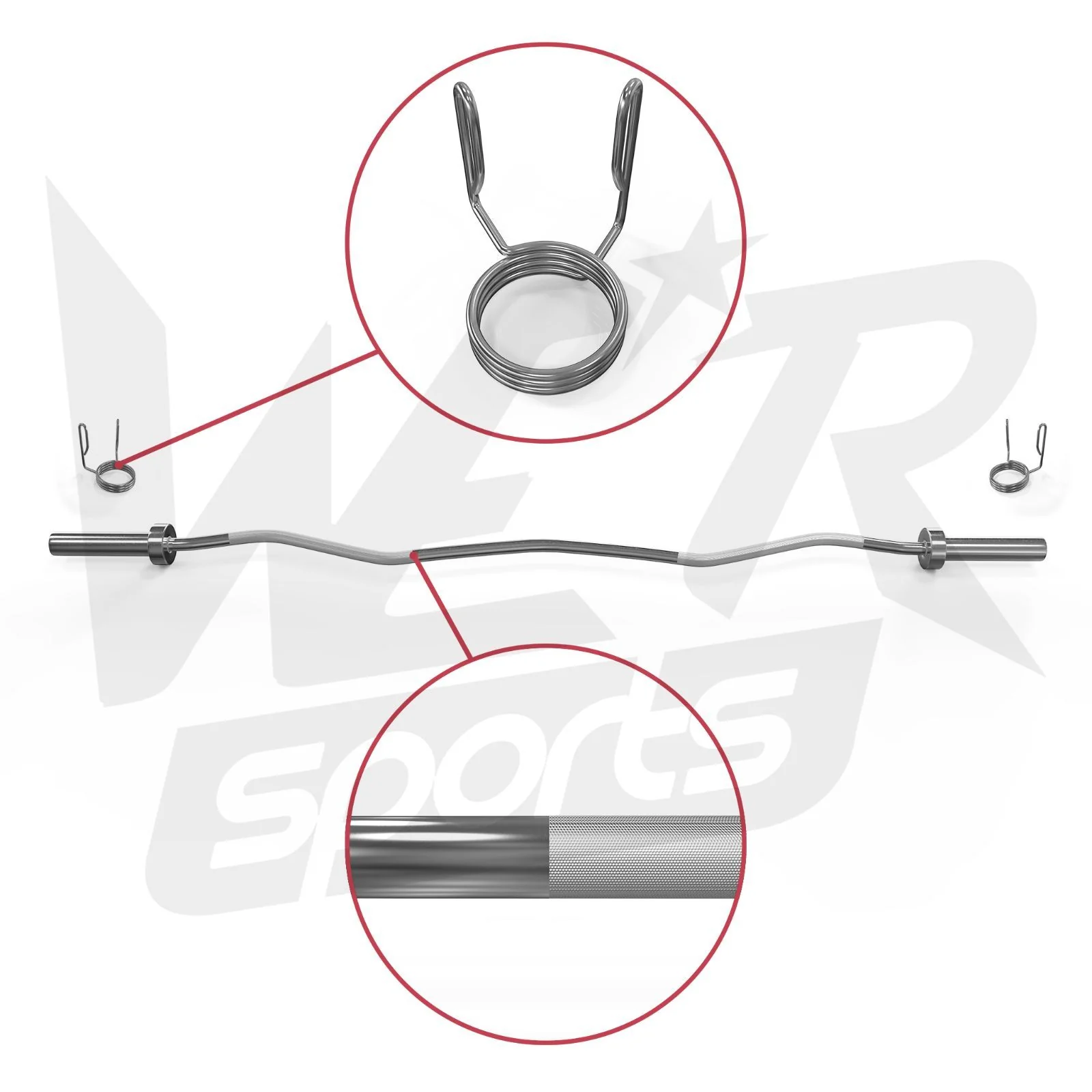 FlexBar Olympic EZ Curl Bar