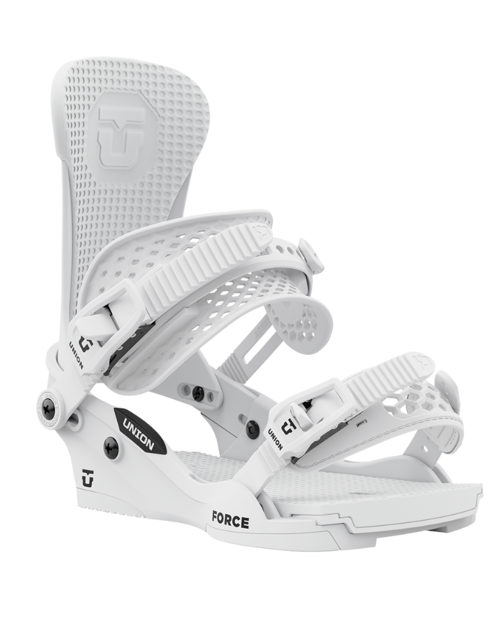 Union Force Classic Snowboard Binding - White (Team Logo) - 2024