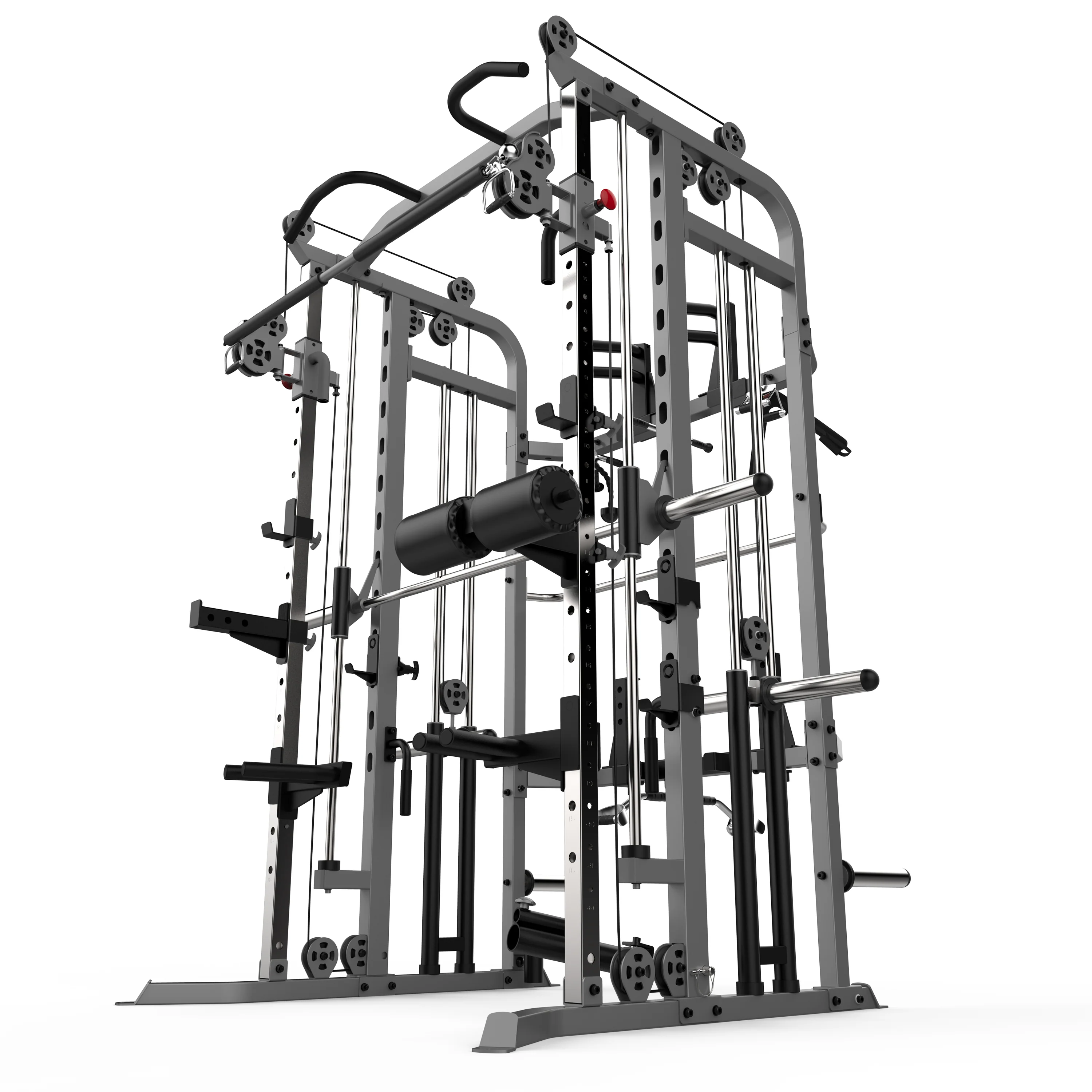 The MaxiLift XFPowerCage Commercial Smith Machine Cage Rack