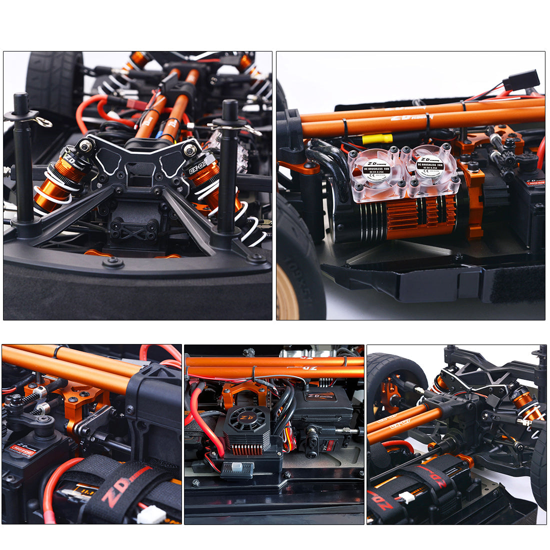 ZD Racing EX-07 1/7 4WD 130km/h Electric Simulation Supercar Drift Car Toy- KIT Version