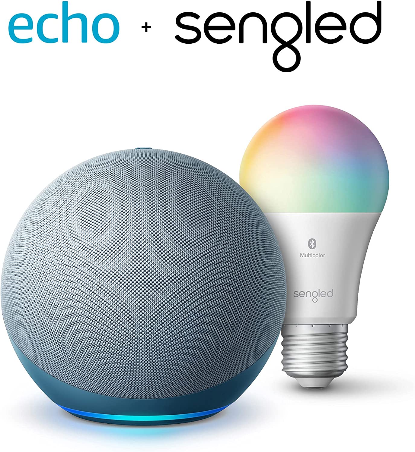 Echo (4th Gen) | With premium sound, smart home hub, and Alexa | Glacier White
