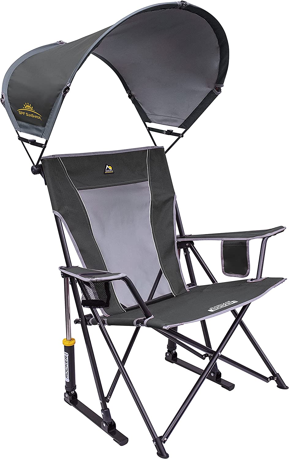 Outdoor Freestyle Rocker Portable Rocking Chair & Outdoor Camping Chair, ergonomic Nylon, Indigo Blue