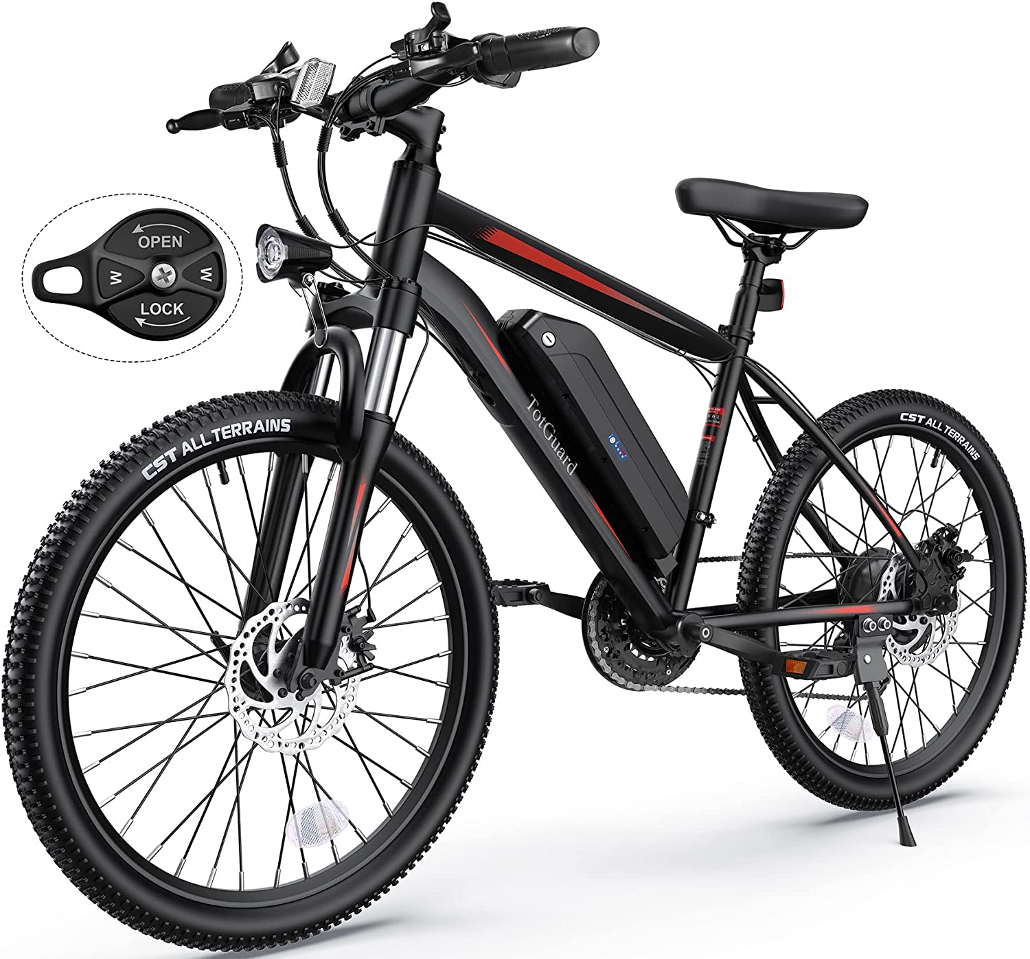 TotGuard Electric Bike, Electric Bike for Adults, 26
