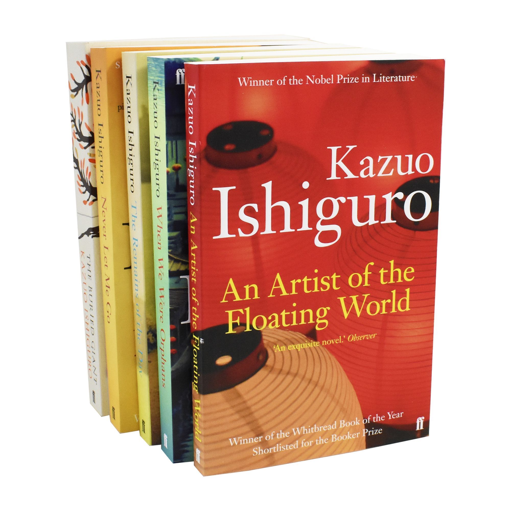 Kazuo Ishiguro Collection 5 Books Collection Set (An Artist of the Floating World, When We Were Orphans & More)  - Adult - Paperback
