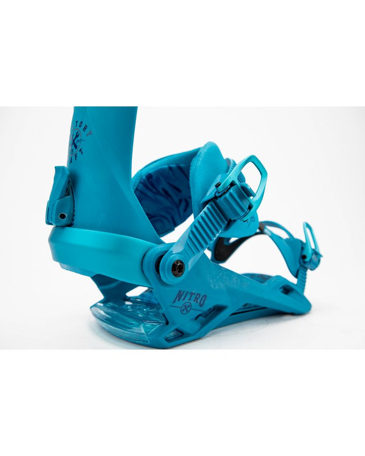 Nitro Team Snowboard Bindings - F.C.S./Blue - 2022 (M)