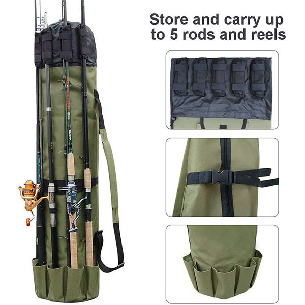 Portable Fishing Rod & Tackle Bag
