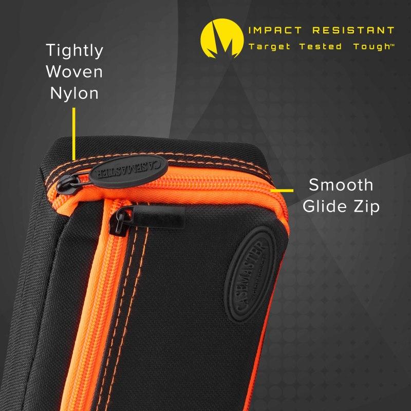Casemaster Plazma Dart Case Black with Orange Trim