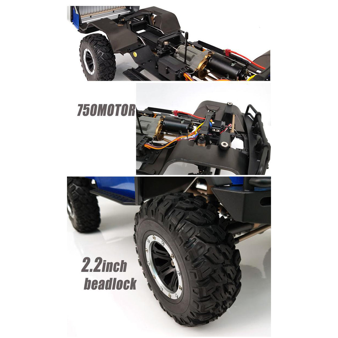 YK 4081PRO 1/8 2.4G 6CH 4WD Off-road Vehicle RC Pickup Truck Professional Crawler Car