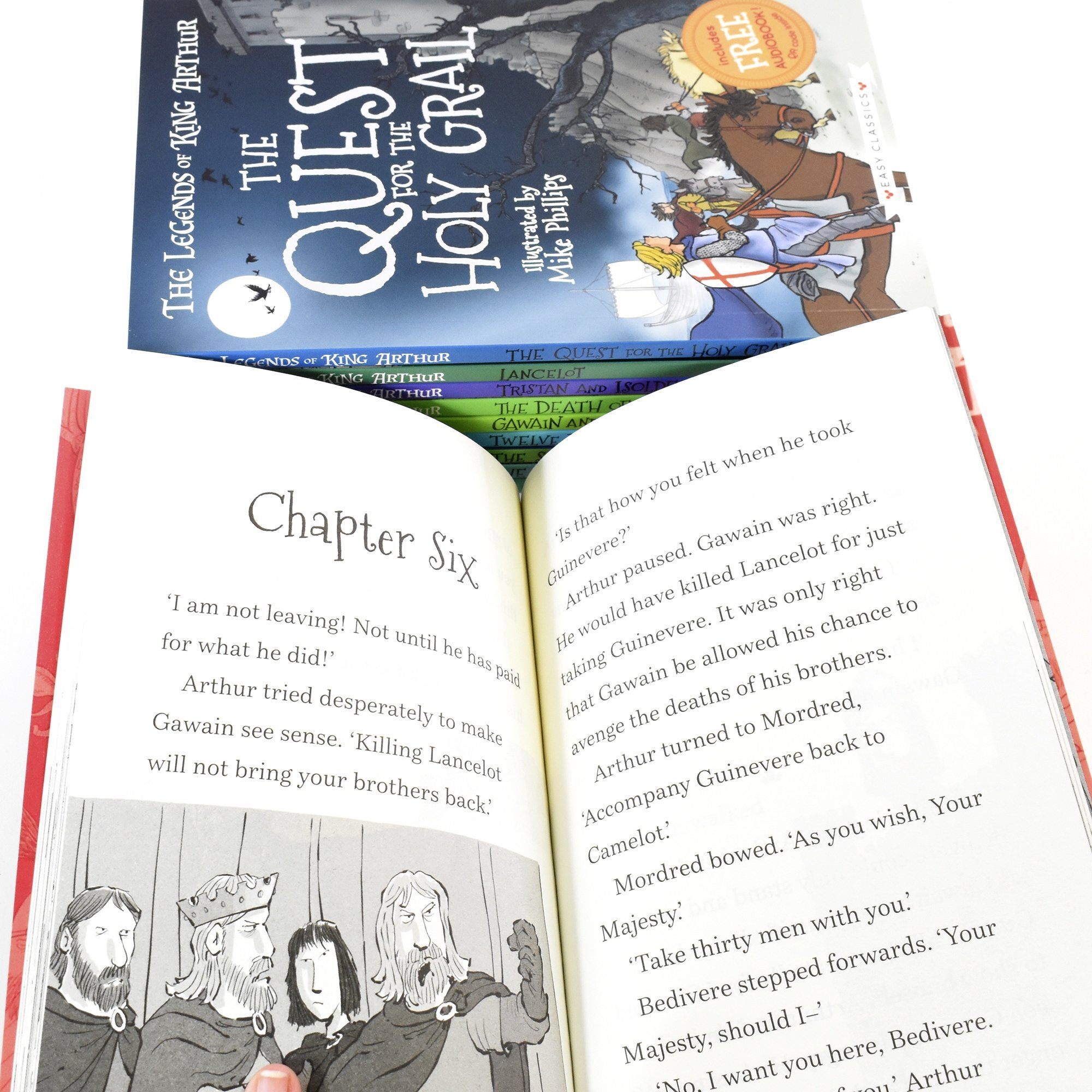 The Legends Of King Arthur Easy Classic 10 Books Box Set By Tracey Mayhew - Ages 7-9 - Paperback