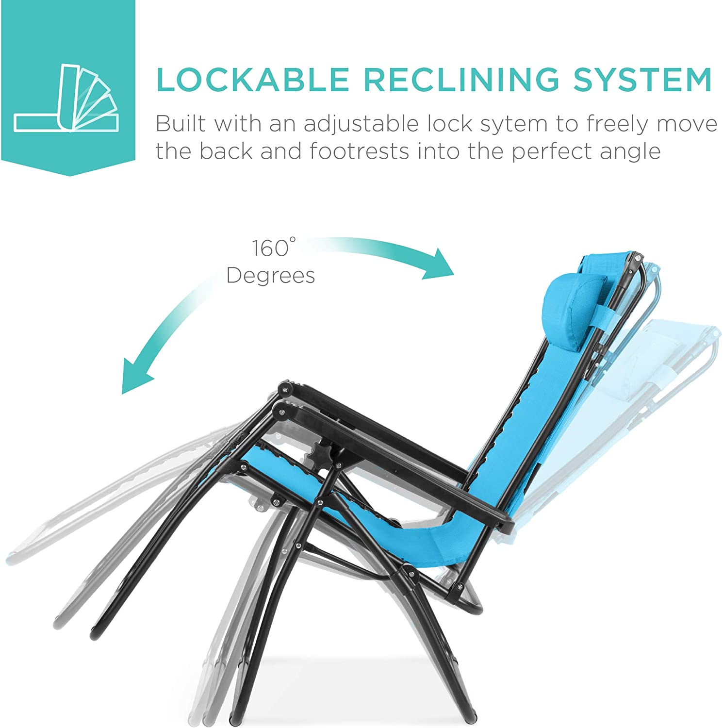 Folding Zero Gravity Outdoor Recliner Patio Lounge Chair w/Adjustable Canopy Shade, Headrest, Side Accessory Tray, Textilene Mesh - Beige