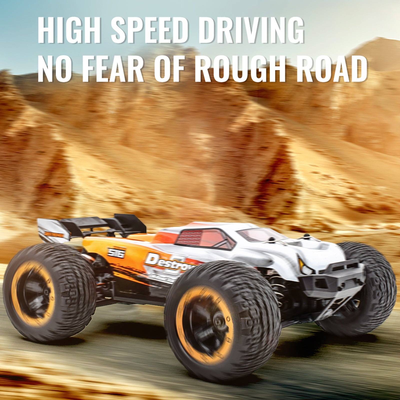 HAIBOXING 16890A 1:16 45KM/H 4WD High Speed Electric Vehicle 2.4 GHz All-Terrain RC Car Brushless Waterproof Off-Road Truck (RTR)