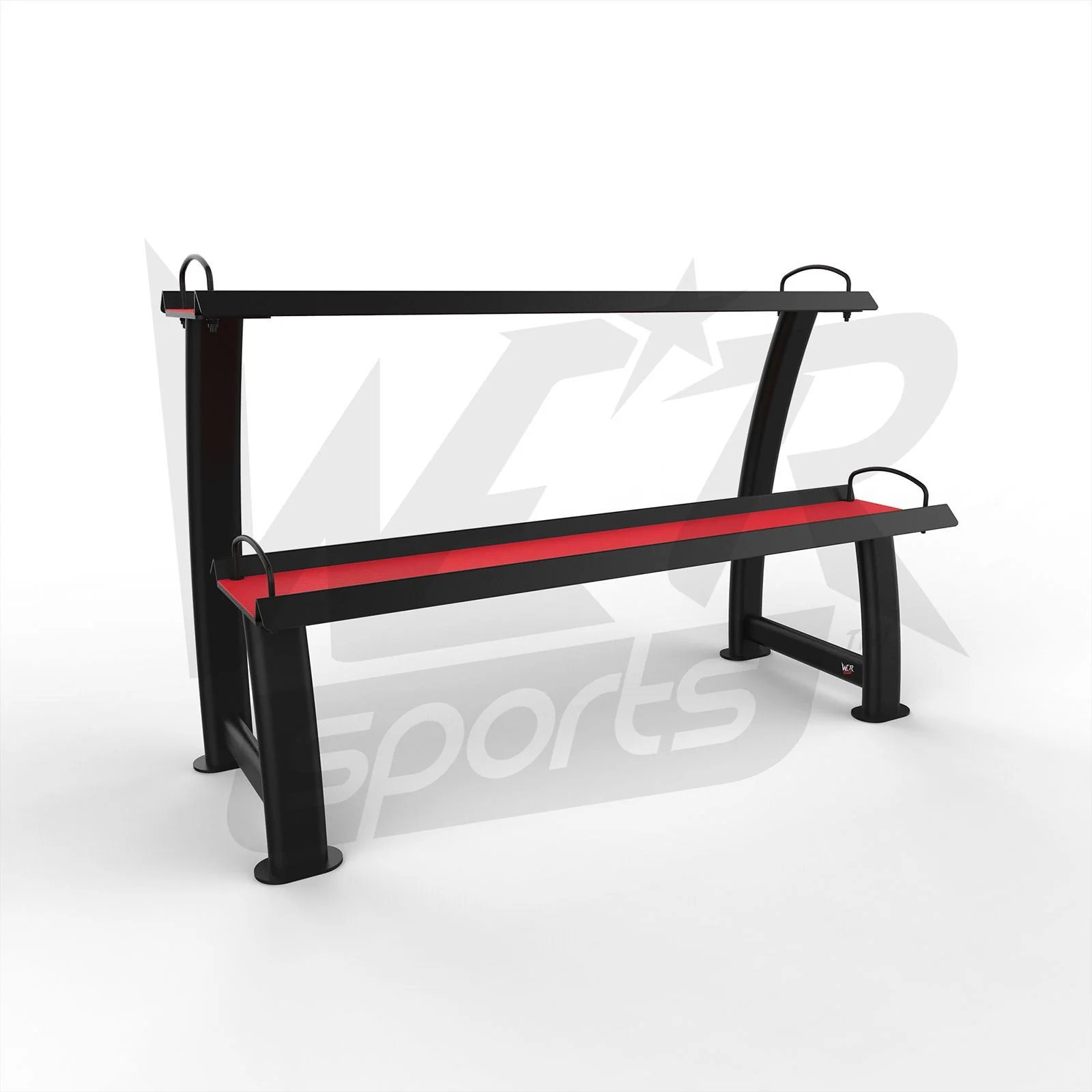 2 Tier Home Gym Kettlebell Weight Storage Display Stand Rack For Kettlebells