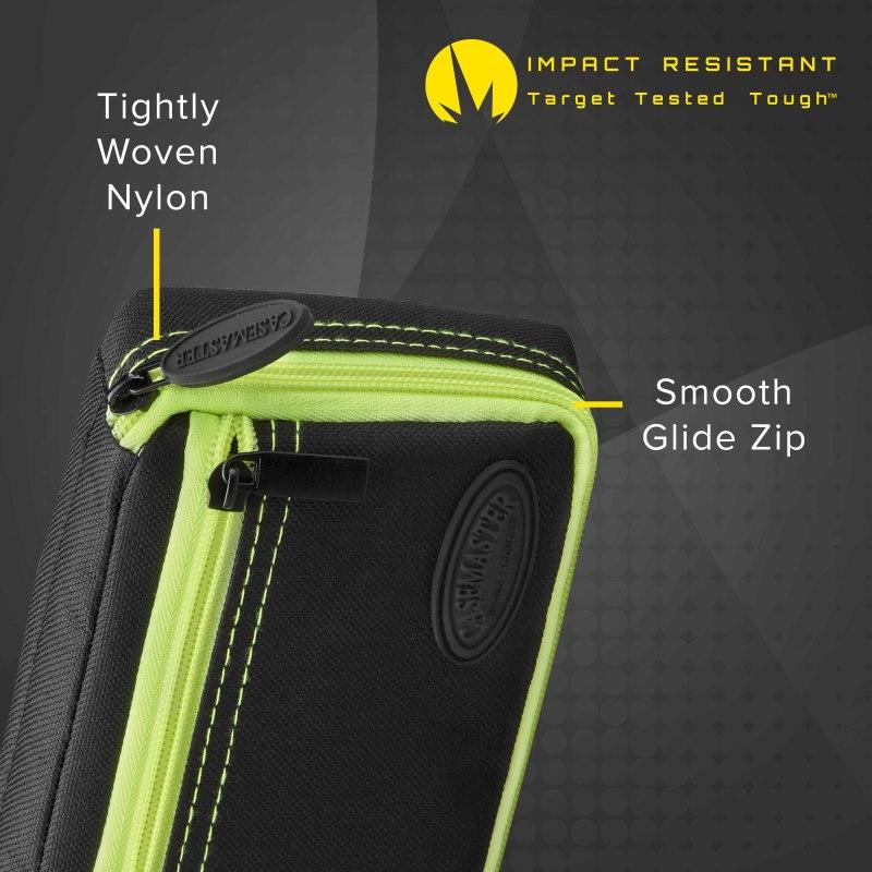 Casemaster Plazma Dart Case Black with Yellow Trim