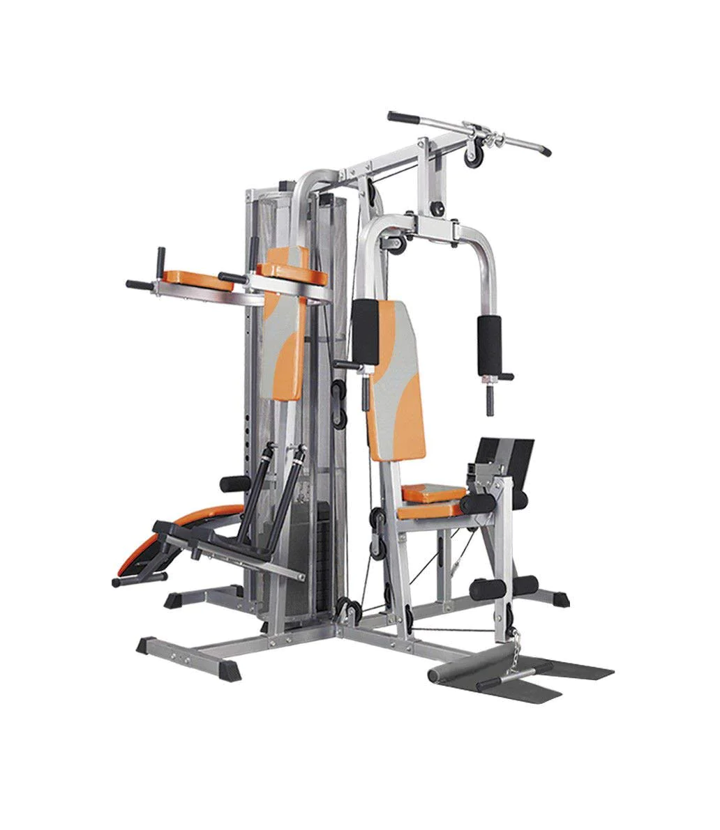 Multi Station Home Gym Ab Bench Lat Pull Back Biceps Pull Up Station