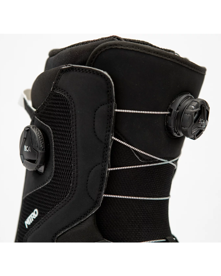 Nitro Club BOA Snowboard Boots - Black/White - 2023