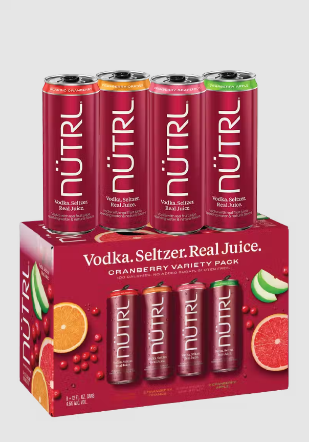NÜTRL Cranberry Vodka Seltzer Variety Pack