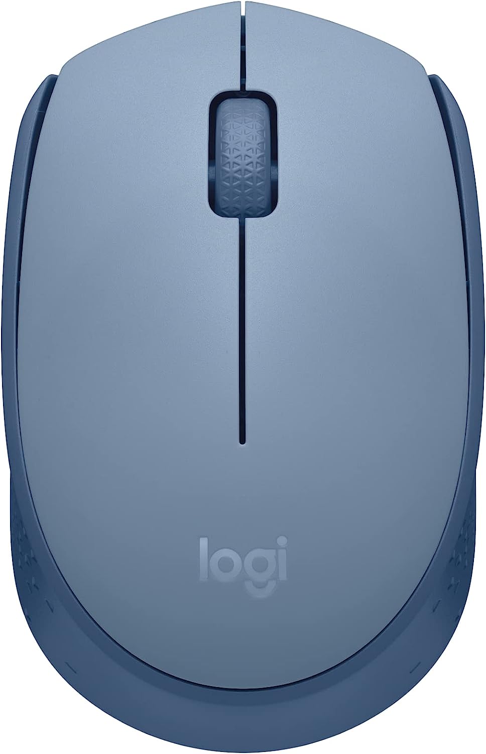 Logitech M170 Wireless Mouse for PC, Mac, Laptop, 2.4 GHz with USB Mini Receiver, Optical Tracking, 12-Months Battery Life, Ambidextrous - Blue Grey