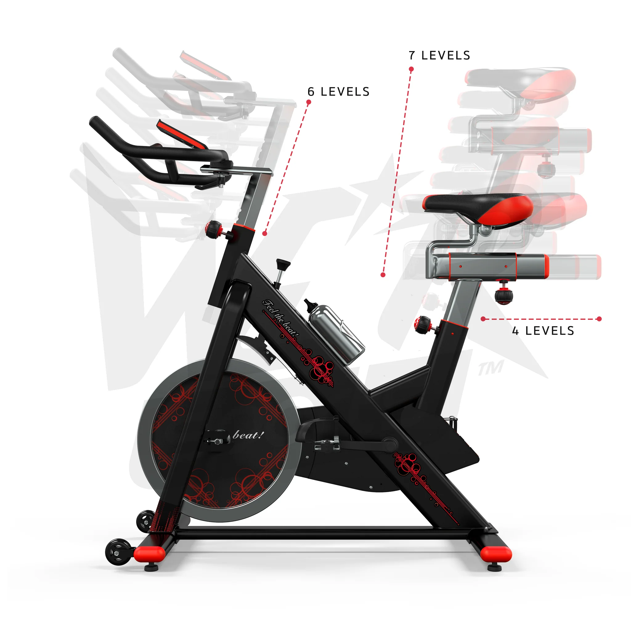RevXtreme VenomX Indoor Cardio Spin Bike (With screen)