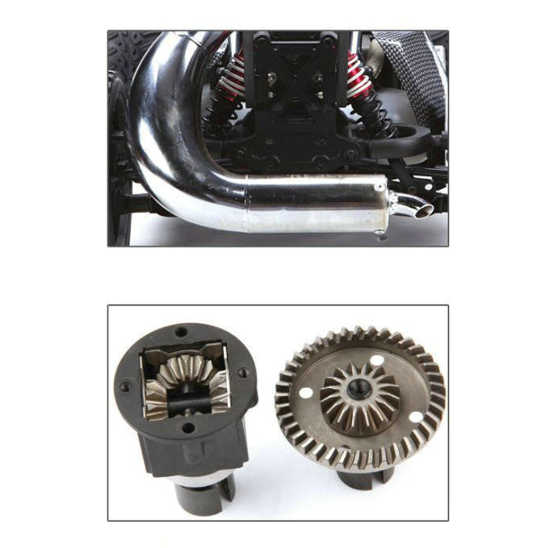 FS Racing 11203 1:5 2.4G RC Car 4WD 80KM/H High Speed Monster Trucks 30CC Gasoline Engine - RTR