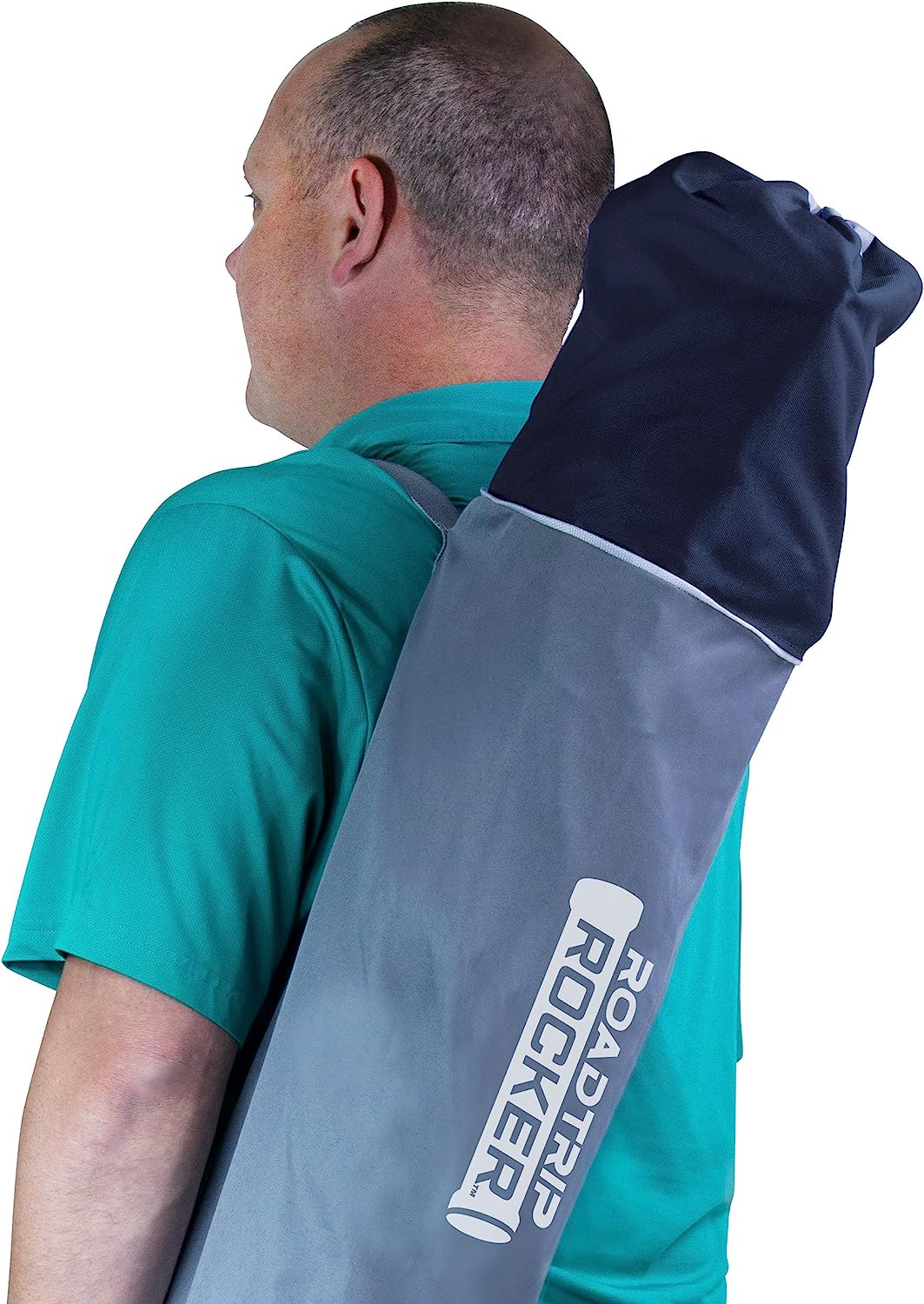 Outdoor Freestyle Rocker Portable Rocking Chair & Outdoor Camping Chair, ergonomic Nylon, Indigo Blue