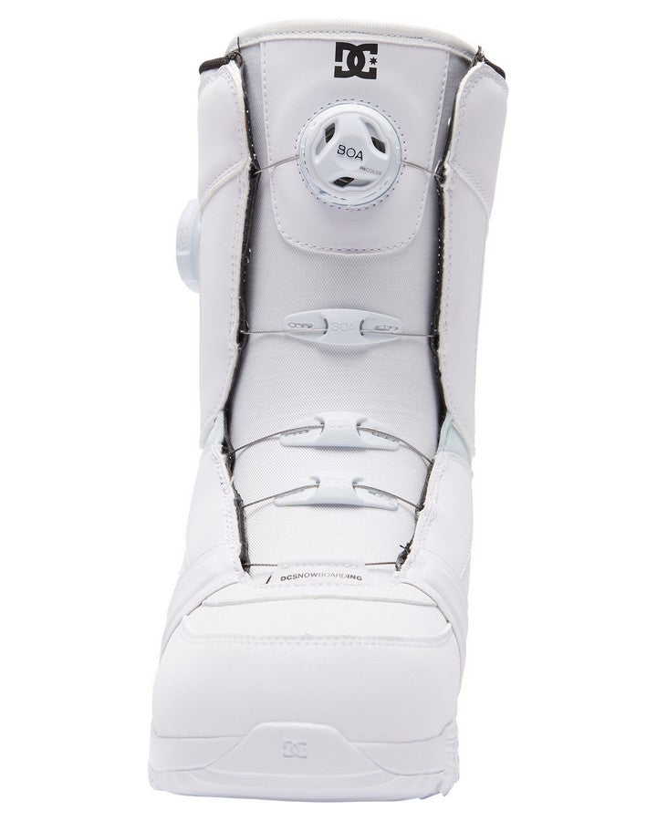 DC Lotus BOA Womens Snowboard Boots - White/White/Black - 2023