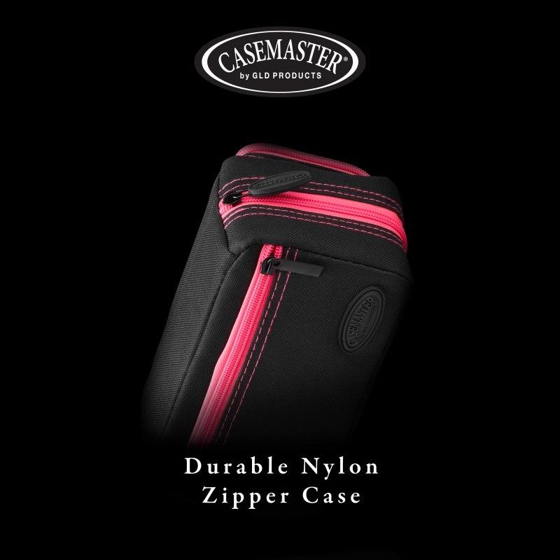 Casemaster Plazma Pro Dart Case Black with Pink Trim and Phone Pocket