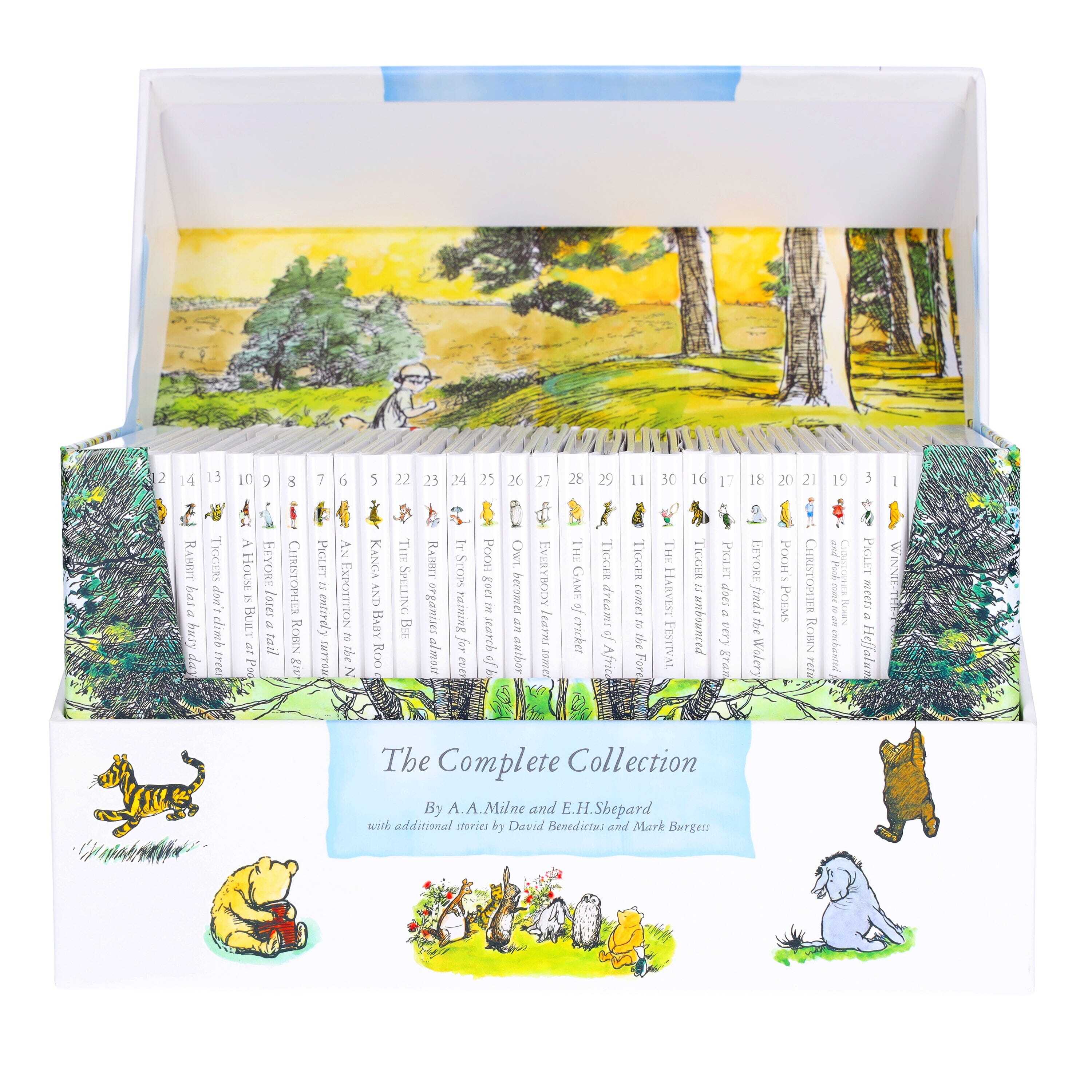 Winnie the Pooh Complete Collection 30 Books Box Set by A. A. Milne - Ages 3+ - Hardback