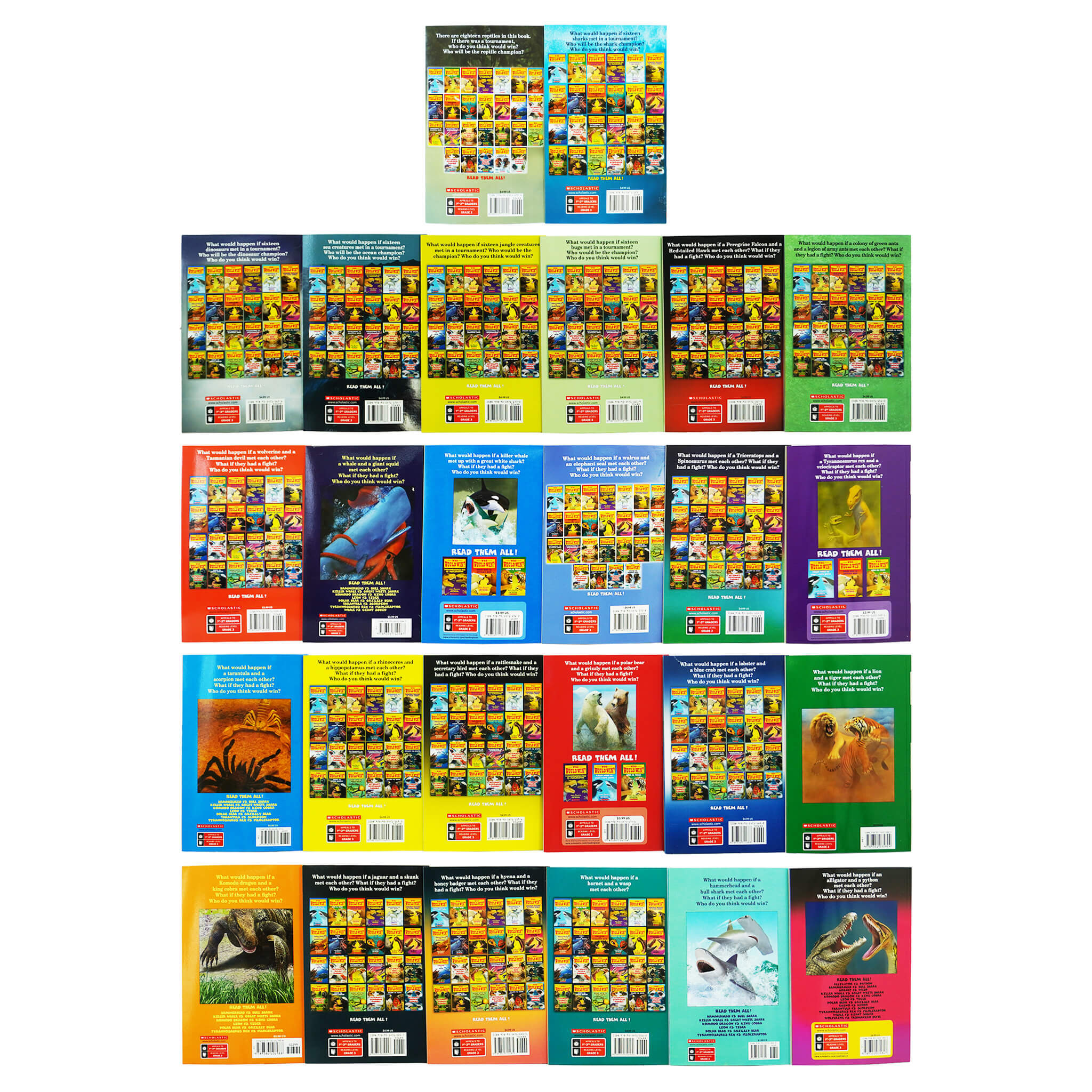 Who Would Win? Complete Series 26 Books Set By Jerry Pallotta - Ages 7+ - Paperback