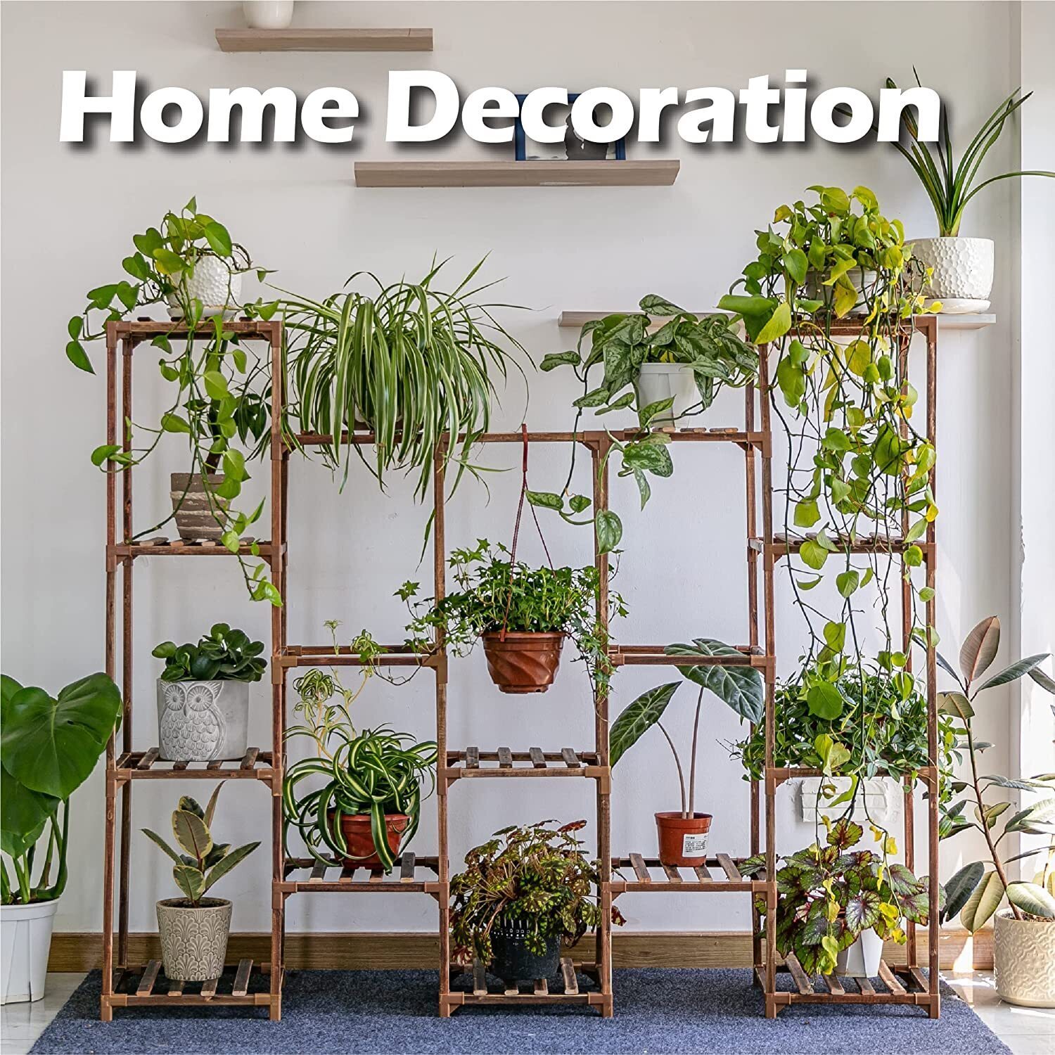 Plant stand indoor plant stand wooden outdoor multi-layer plant stand