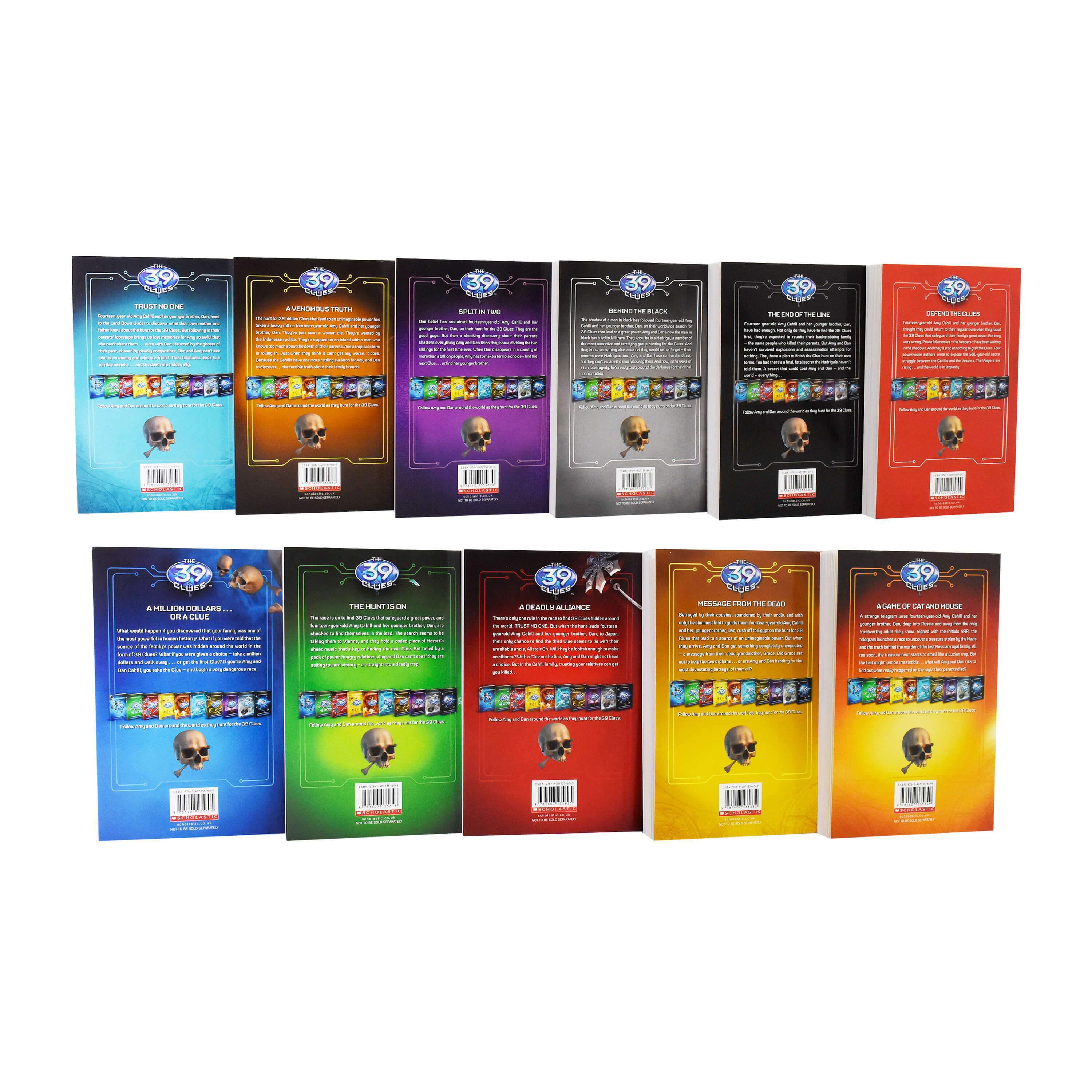 The 39 Clues Series 11 Book Collection Box Set By Rick Riordan - Ages 9-14 - Paperback