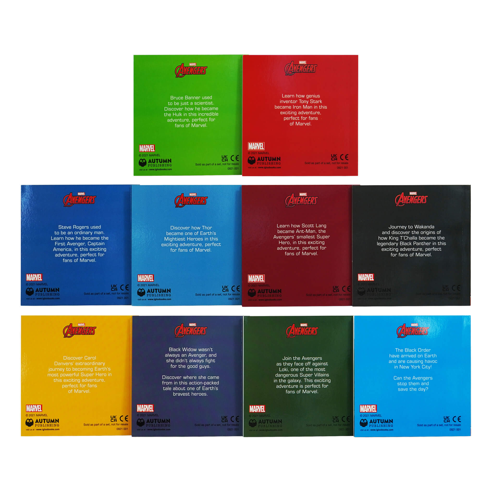 Marvel Avengers: Adventure Library 10 Books Collection Set - Ages 5-8 - Paperback