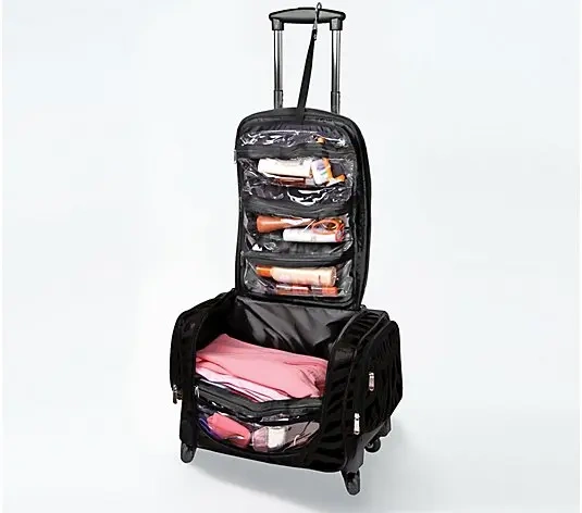 💥QVC-Last Day BUY 2 SAVE 30%💥Weekender Bag with Set of 2 Snap-In Toiletry Case