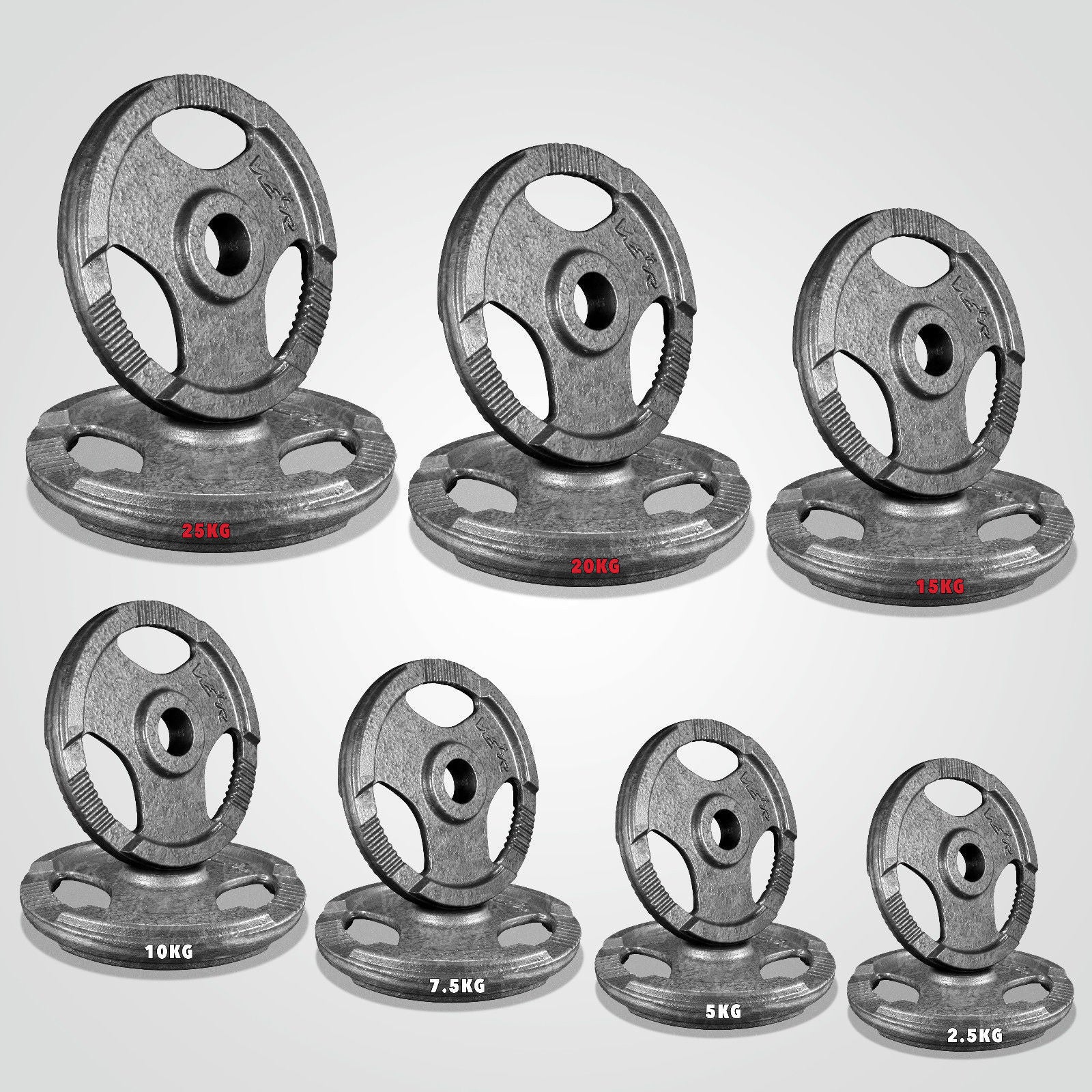 TriFlex Cast Iron Tri-Grip Weight Plate 2