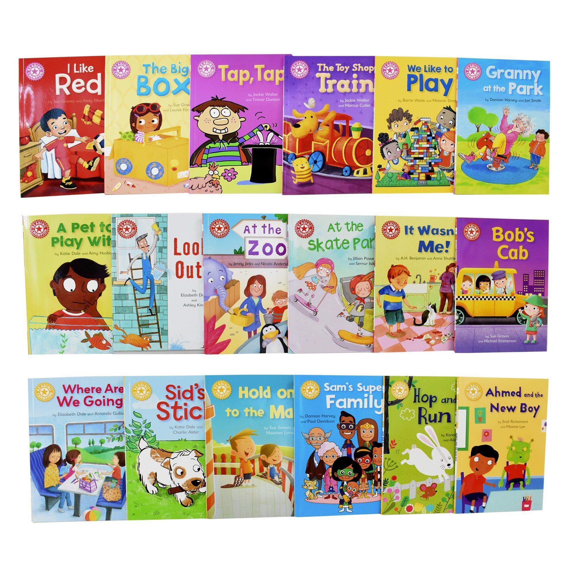 Reading Champions for New Readers 30 Books Set Level 1 to 5 (Beginners Collection Series 1) - Ages 0-5- Paperback