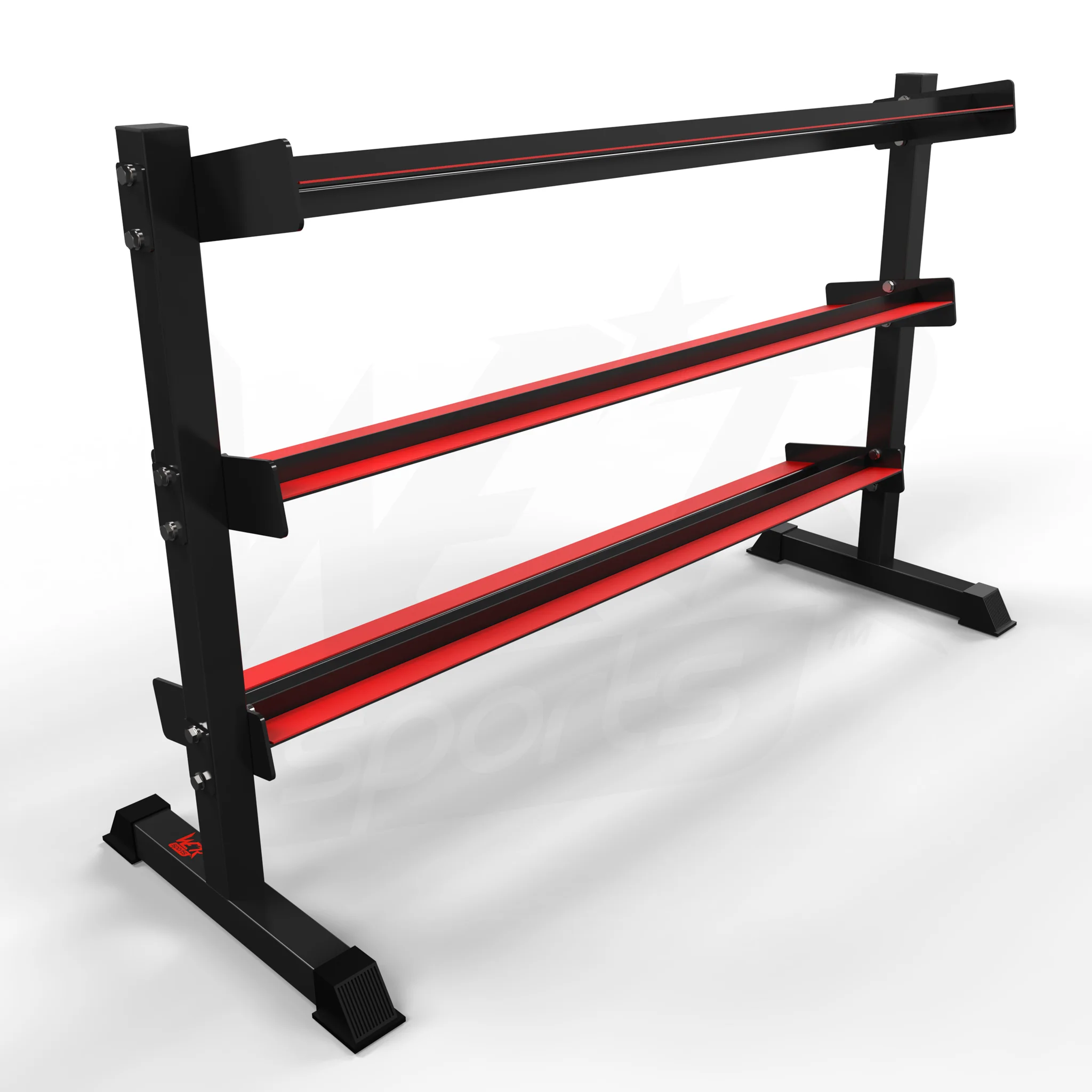 We R Sports 3 Tier Dumbbell Rack - Black