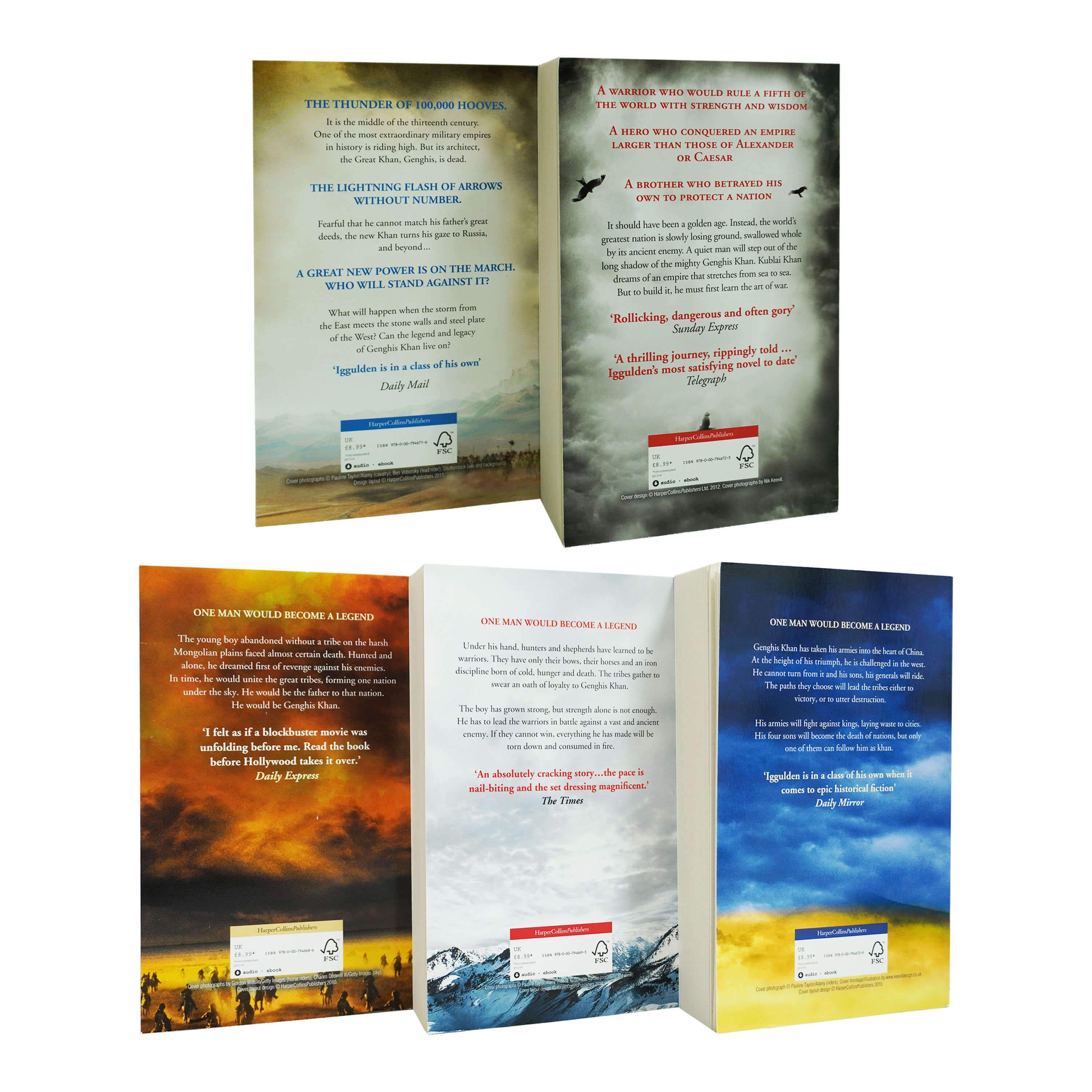 Conqueror Series 5 Books Collection Set by Conn Iggulden - Adult - Paperback