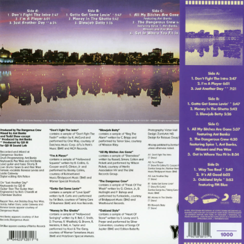 Too $Hort - Get in Where You Fit In Exclusive Translucent Purple Color Vinyl LP Limited Edition #1000 Copies