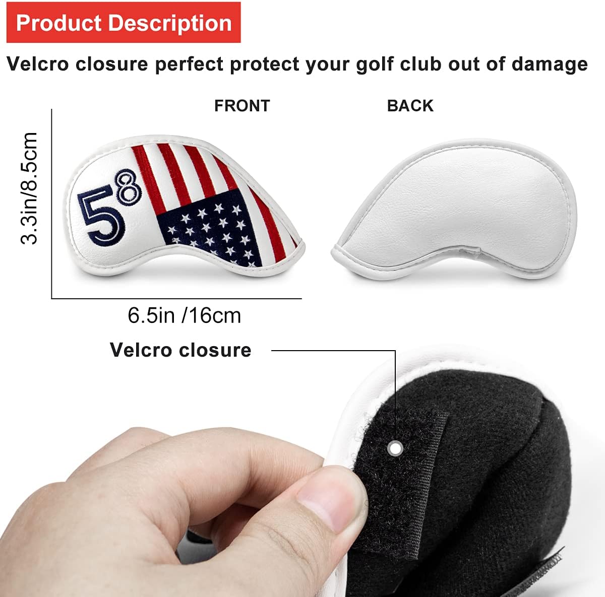 Golf Iron Head Covers Set Iron Headcover